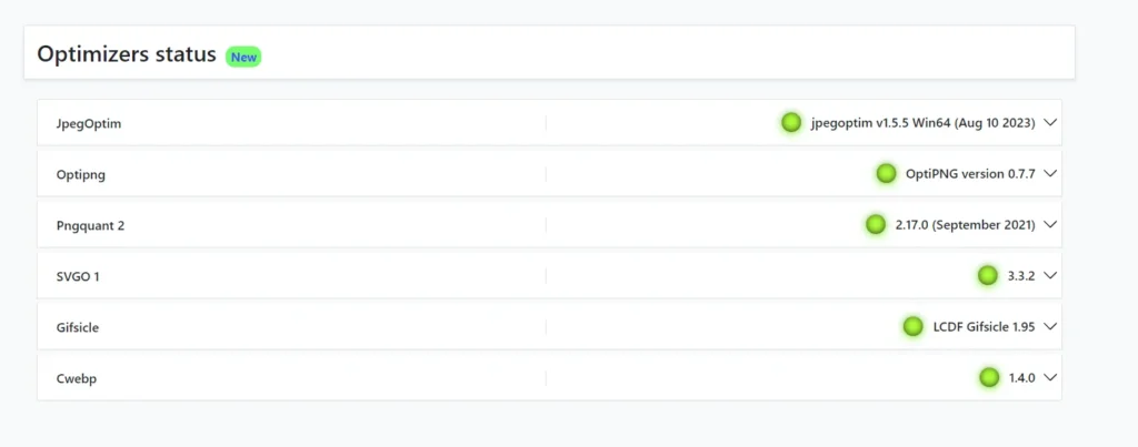 WP Image Converter & Optimizer | optimizers packages status