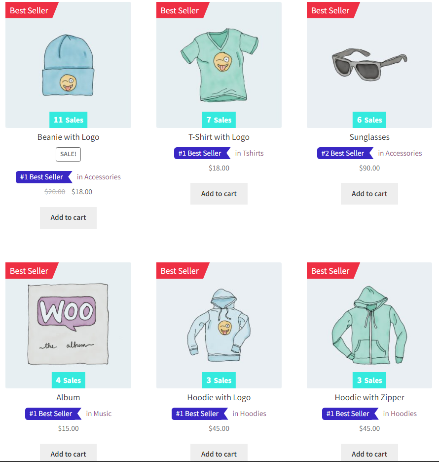 Best Seller Products for WooCommerce - 2