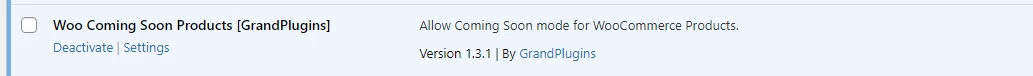 woo coming soo products plugin - plugin install