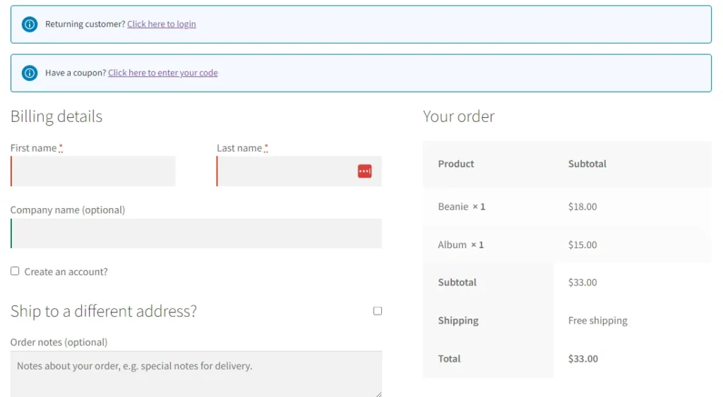 WooCommerce Checkout Fields Customization - Remove checkout fields